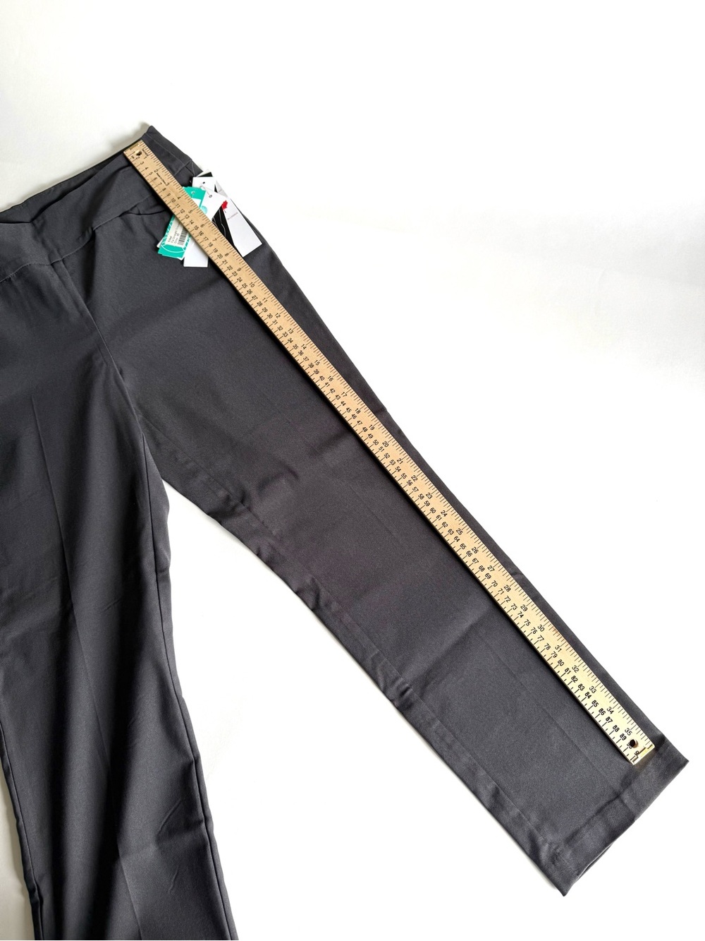 Tribal Fia NWT Straight Leg Pants Gray Pull On Slimming Waistband Size 10 Career - Picture 11 of 14